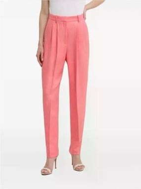 New w/ Tags Boss Linen Blend Salmon Trousers size 4